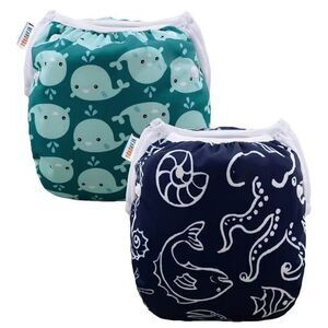 2pcs Reuseable Baby Swim Diapers